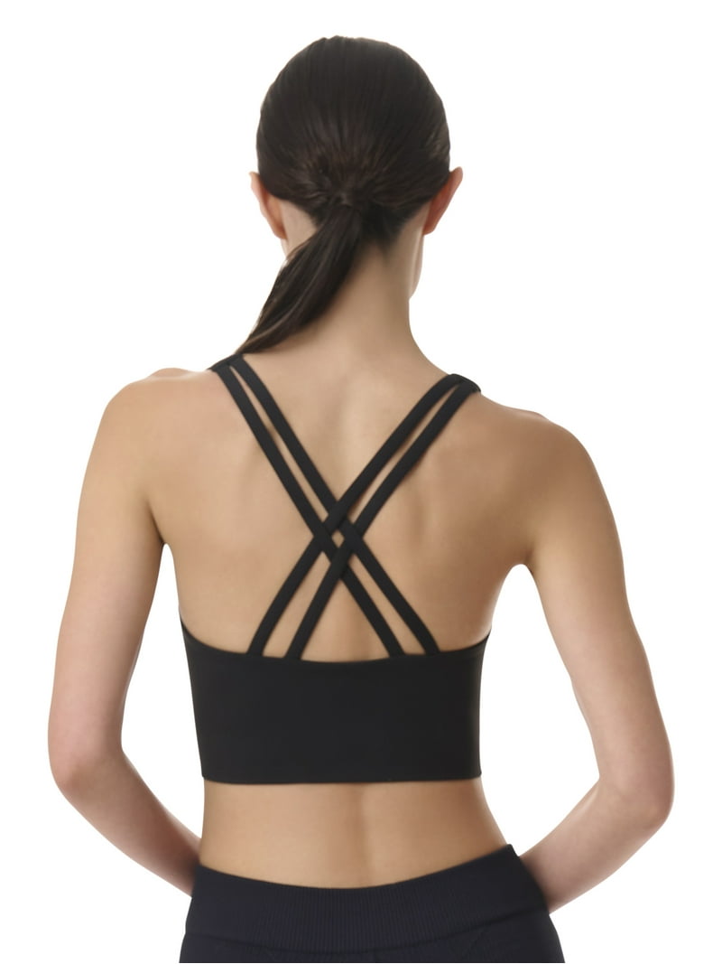 Avia Women's Low Impact Longline Strappy Back Sports Bra, Sizes XS
