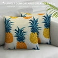 Shiartex Colorful Pineapple Pattern Tropical Square Throw Pillow Cover