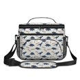 thumbnail image 2 of Dinosaur and Text Off White Pattern Insulated Lunch Box for Women Men, Medium Leakproof Cooler Bag with Adjustable Strap, 10"x6.7"x8", 2 of 4
