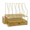 Ryder Mesh Metal 6pc Set Desktop Organizers and Accessories, Holds Files, Magazines, Letters, Pens, Sticky Notes and Business Cards