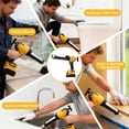 thumbnail image 6 of Electric Cordless Caulking Gun, Compatible With DeWalt 20 Max Battery 6-Speed Control Drip-free Caulk Gun, Clean Sealing |10 oz/300ml Caulk Tool with LED Light Idear for Work in the Dark(Not Battery), 6 of 6
