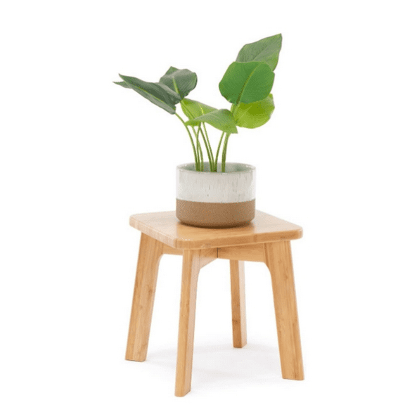 Bamboo Wooden Step Stools for Adults Anti-Slip Kids Stool 300lbs Capacity, Great for Kitchen Bathroom Bedroom