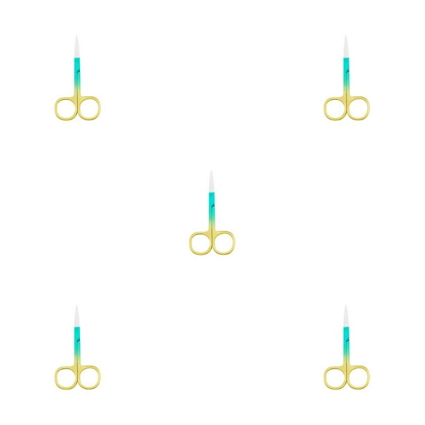 Seitruly Pinzas para cutículas de uñas, tijeras de acero inoxidable, galvanoplastia, impermeables, de mano, accesorio para el hogar, Spray verde dorado Type2 NO2 Seitruly CBP288411