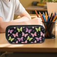 thumbnail image 6 of DISNIMO Butterfly Print School Backpack Set for Teen Girls, Lightweight Bookbag Lunch Bag & Pencil Box, 17 Inch School Bag Set Middle Elementary Preschool Kindergarten Supplies, 6 of 7