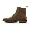 thumbnail image 4 of Polar Fox Wright MPX808583A Men's 7-Eyelets Classic Dress Boots with Zipper Closure, in Mocha, Men's Size 6.5, 4 of 7