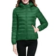 thumbnail image 2 of Niaviben Lightweight Puffer Jacket Women Puffer Jacket Womens with Hood Cropped Puffer Jacket Women Puffy Coat Womens Shirts Dressy Casual Womens Lightweight Jacket Puffy Jackets Women Green M, 2 of 4