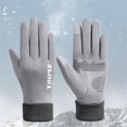 thumbnail image 1 of Outfmvch Gants Chauds Gants d'Hiver pour Hommes Femmes - Écran Tactile Temps Froid Thermique Gants Tricotés Chauds pour Course Conduite Randonnée Gants d'Hiver Chauds pour Femmes Gris Taille Unique, 1 of 3