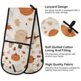 thumbnail image 2 of Yayeee Double Oven Mitt Kitchen Heat Resistant Baking 35" x7" Quilted Glove, Hand Drawn Pumpkin, 2 of 6