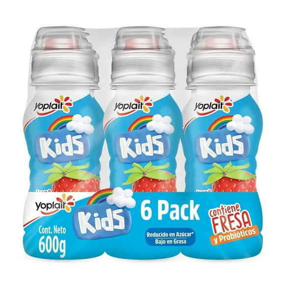 Yoghurt bebible Yoplait Kids fresa 6 pzas con 100 g c/u