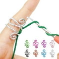 thumbnail image 4 of Crochet Finger Support Handmade Crochet Tension Ring Adjustable Hook Ring for Effortless Crocheting Rustproof High Strength Yarn Tension Control Ring, 4 of 8