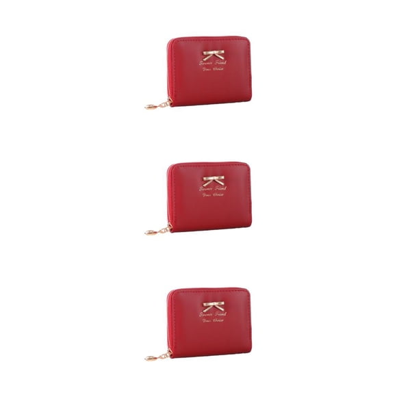 Cartera compacta Sonducket con Tarjetero rojo vino