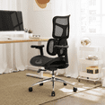 thumbnail image 2 of Silla Ergonómica Ultra Eco Randu Negra – Ajustable con Soporte Lumbar y Respaldo Transpirable – Home Office, 2 of 4