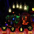 thumbnail image 2 of 5PCS Light Up Witches Hat with 16.4ft String 3 Lighting Modes Scary Halloween Lighted Witch Hats Waterproof Glowing Witch Hats Hanging Witch Hat Lights Halloween Decorations for Home Gard, 2 of 7