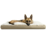 FurHaven Pet Products Ultra Plush Pillow Deluxe Mattress Pet Bed for Dogs & Cats - Cream, Jumbo