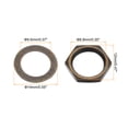 thumbnail image 2 of Uxcell Guitar Nuts and Washers 3/8" Guitar Input Output Jack Socket Nuts Bronze for Guitar Bass 6 Set, 2 of 5