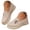 Beige, variant on Women's Orthopedic Slip on Shoes Knit Brethable Casual Walking Sneakers Embroidery Flower Comfortable Work Flats (Beige,6.5)