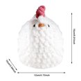 thumbnail image 4 of Muñeca Punto Pollo Ganchillo Hecha A Mano Muñeco Peluche Creativo () Blanco, 4 of 6
