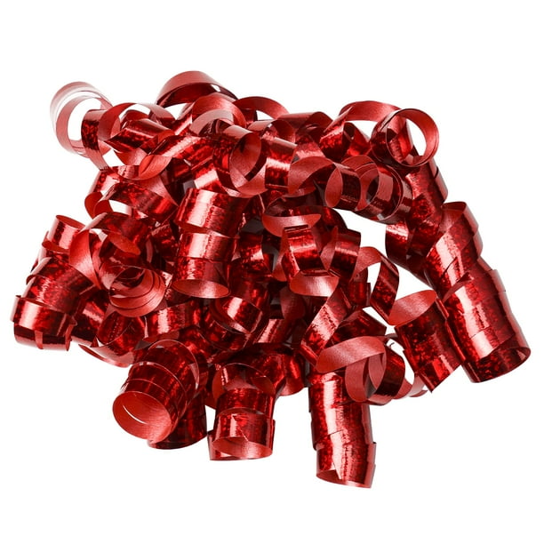 Lazos para envolver regalos WRAPAHOLIC, 12 unidades, holográficos rojos, autoadhesivos