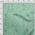 thumbnail image 2 of oneOone Viscose Chiffon Light Mint Green Fabric Leaves & Floral Artistic Sewing Material Print Fabric By The Yard 42 Inch Wide, 2 of 4