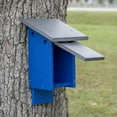 thumbnail image 5 of Outdoor Leisure Products Model GM21GBL Blue Bird House Made of HDPE finished in Weather Wood and Blue, 5 of 6