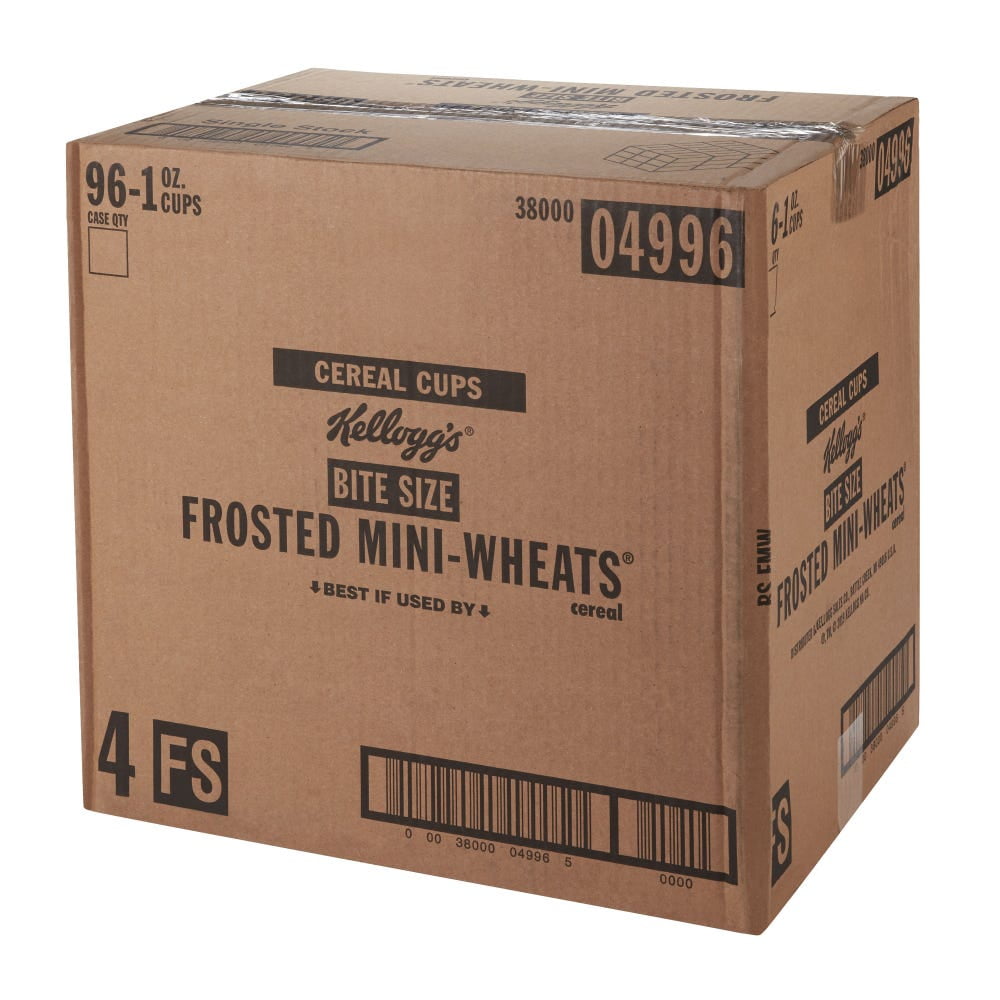 Frosted Mini-Wheats Bite Size Cereal, 1-Ounce Bowls (Pack of 96)