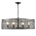 thumbnail image 2 of Golden Lighting 1998-8 EBB Eight Light Chandelier, 2 of 3