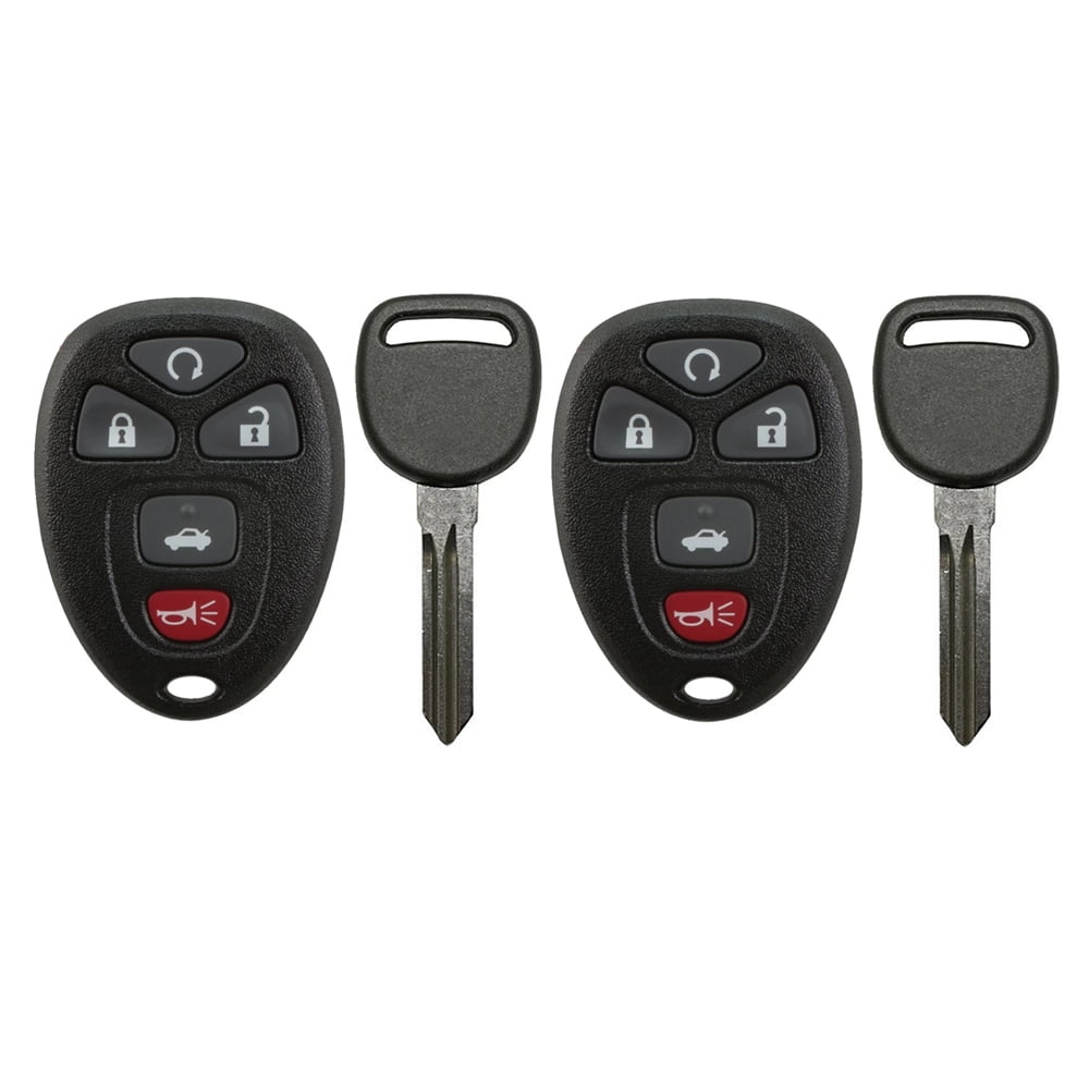 2 For Pontiac G6 Keyless Entry Remote Car Fob + Key for 22733524