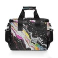 thumbnail image 7 of FORMRS Insulated Cooler Bag 24 Cans Capacity Soft Leakproof Lunch Box with Side Pockets, Colorful White, 7 of 7