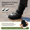 thumbnail image 4 of IDOMIK Dog Rain Boots 4-Pack, Waterproof Silicone Paw Protectors, Anti-Slip Sole, Double Hook & Loop Straps, Black, XXXL, 4 of 8