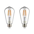 thumbnail image 1 of Helloify Edison ST19 (ST64) Bombilla LED inteligente WiFi, estilo vintage, cambio blanco sintonizable, funciona con Alexa Google Home (sin hub), E26, 2700K-6500K, 2 unidades, luz blanca, 1 of 6