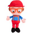 thumbnail image 3 of Blippi Stuffed 7" Plushes - 3 pc Character Set - Fireman, Construction Worker & Original Plush Figure Toys - Ages 2+, 3 of 4