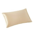 Riforla Rectangle Cushion Cover Silk Throw Pillow Case Pillowcase Beige