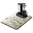 thumbnail image 1 of Chic Vintage Dish Drying Mat, Wild Flower & Herb Botanical Design, Large 18x24 Inch, Super Absorbent Microfiber, Ideal for Kitchen Counter and Coffee Bar Decor, 1 of 7