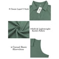 thumbnail image 3 of NISVIYA Plus Size Tank Tops for Women Casual Hollow Out Pleated Causal Flowy T Shirts Green 2X, 3 of 4