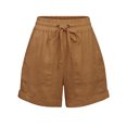 thumbnail image 1 of KOGMO Womens Lightweight Linen Shorts with Drawstring and Pockets, 1 of 7