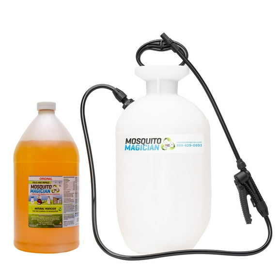 Pump Up Sprayer with 1 Gallon Mosquito Killer & Repellent Concentrate