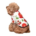 thumbnail image 5 of Honeii Fresh Red Tomato Print Small Dog Hoodies Pet Hooded Sweatshirts Fall Winter Puppy Cat Sweaters Warm Clothes for Small Dogs Outfits Costume-X-Small, 5 of 7