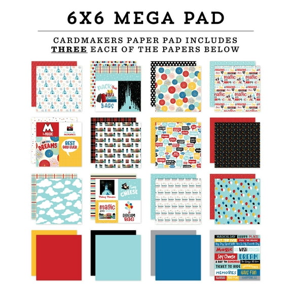 Carta Bella Double-Sided Mega Paper Pad 6"X6" 48/Pkg-Believe In Magic