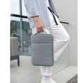 thumbnail image 5 of 11 13 15 inch Professional Shockproof Anti Scratch Waterproof Notebook Computer Cover Ultrabook Sleeve Case Business Pouch Laptop Handbag GREY 13-14 INCH, 5 of 8