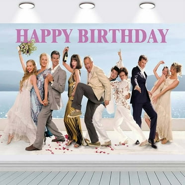 Mamma Mia Backdrop Background Banner Taspestry Wall Decor Birthday Party Supplies Post Fans