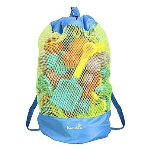 Details about  / Portable Sand Away Carry All Beach Mesh Bag Tote Kids Toys Beach Storage Bag Net