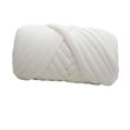 thumbnail image 3 of 1kg Velvet Chunky Yarn Arm Knitting Sweaters Hats Scarf Throw Pillow DIY Rug Weight Rug Making Hand Knit Pet Bed Crocheting White, 3 of 9