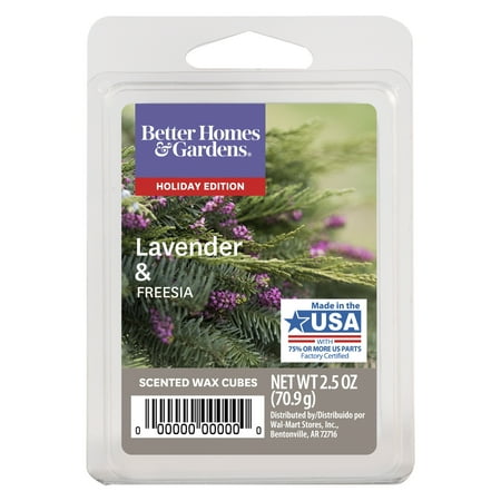 Freesia Silk - Better Homes & Gardens 2.5 oz Lavender and Freesia Scented Wax Melts, 4-Pack