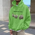 thumbnail image 1 of WILLBEST Sudaderas Deportivas para Hombre, Suéter con Capucha y Bolsillo De Manga Larga para Otoño e Invierno, con Estampado De Conejo Divertido De Color Sólido para Hombre y Mujer XXGrande, 1 of 5
