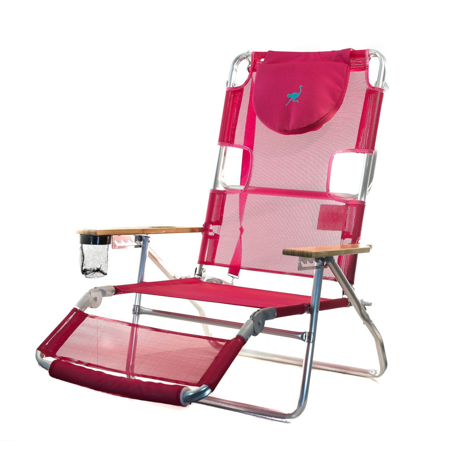 Ostrich 3 N 1 Lightweight Aluminum Frame 5 Position Reclining Beach