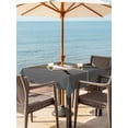 thumbnail image 3 of Outdoor Tablecloth with Umbrella Hole for Patio/Picnic/Party/Camping, Gray Baseball Waterproof Table Cloth Square Cover Washable, Modern Sport Games Watercolor (60"x 60"), 3 of 8