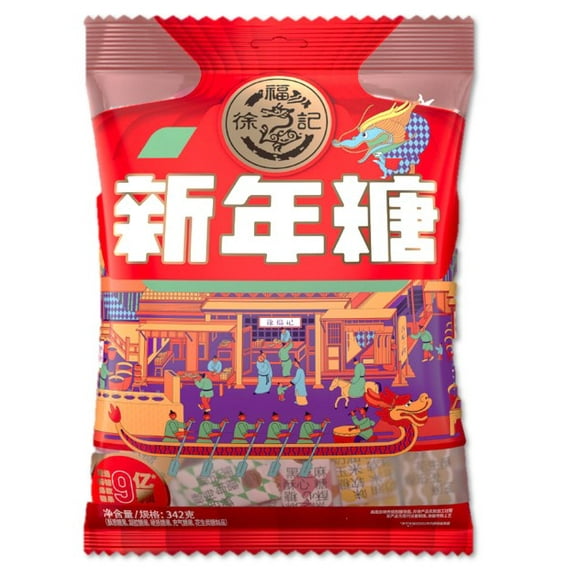 Hsu Fu Chi Mixed Flavor New Year Candies (Packs), Hsu Fu Chi Mixed Flavor New Year Candies (Packs) 308g