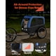 thumbnail image 5 of Remolque para bicicleta para perros VEVOR, remolque para bicicleta para mascotas, transportador para gatos, 30 kg, resistente al agua, 5 of 9