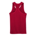 thumbnail image 7 of Zimjoy Men's Muscle Gym Tank Top Quick Dry Breathable Y-Back Vest Regular Fit Ribbed Textured Sleeveless Tank Tops, Red L, 7 of 7