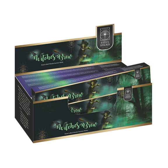 Soul Sticks Witches Brew Hand-Rolled Incense Sticks Mystic Spirit Blends 180 Gram Box | 100% Natural Masala Incense Organic Home Fragrance Agarbatti
